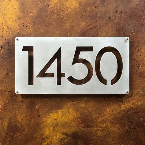 how to clean metal house numbers|cleaning brushed aluminum address numbers.